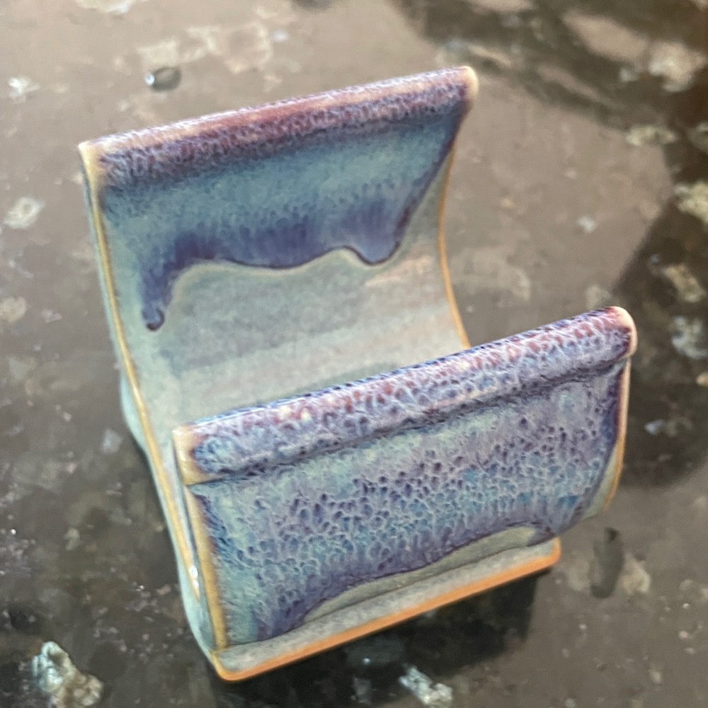 Handmade studio pottery Thrown Sponge Holder Artisan